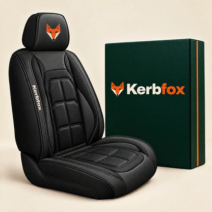 Kerbfox Heritage faux leather car seat cover in Black – 1 front seat