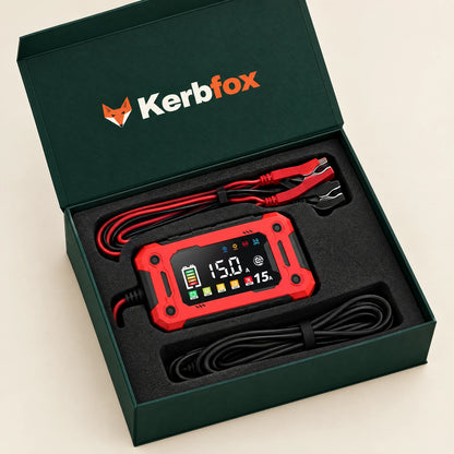 Kerbfox VoltKeeper smart battery charger unboxed