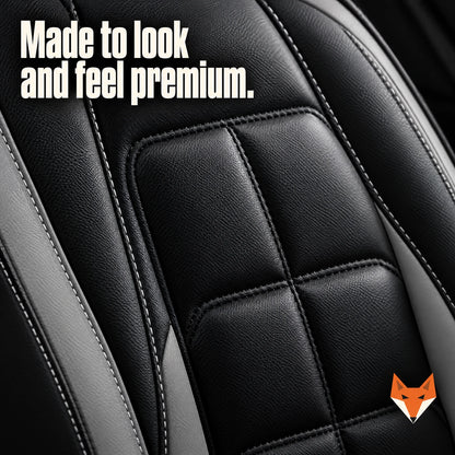 Close-up of the quilted stitching on Kerbfox Heritage seat covers