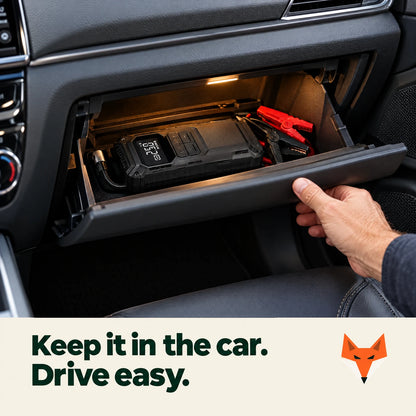 Kerbfox Revive Mini kept in the car glovebox